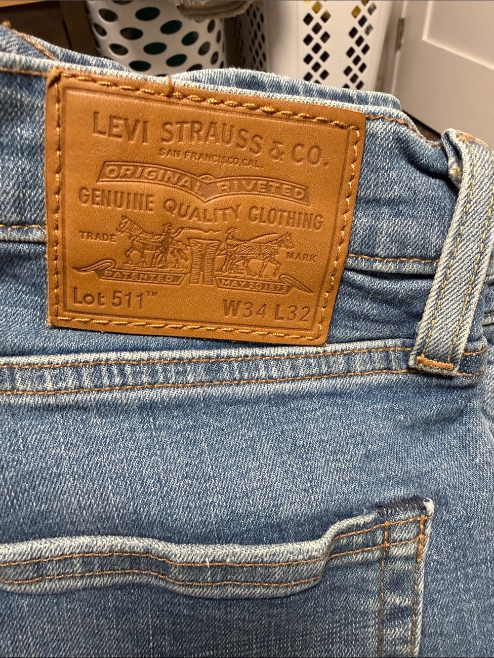 Levi's 511 PREMIUM 34x32 Slim Fit Jeans NWOT